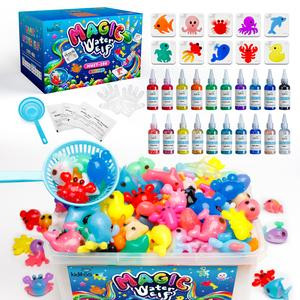 Kiditos  Magic Water Elf Toy Kit with Magic Gels, Molds - Imaginative Play, Christmas Gifts, Birthday Gifts, Party Favors, and Family-Friendly DIY STEM Projects