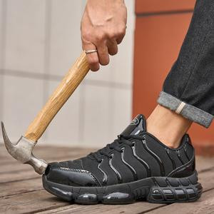 [Free delivery] Gradient color steel toe shoes are puncture-proof and toe-injury-proof. They are fashionable, comfortable and breathable. They are suitable for construction workers and outdoor travel sports. Closed Trainer