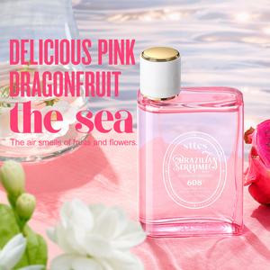 （Valentine's Day gift）Sttes brazilian Perfume 608#（DELICIOUS PINK DRAGONFRUIT） - Eau De Perfume 100ml (3.4fl Oz)  Fruity and floral  (vanilla +Brazilian jasmine+red pitaya)