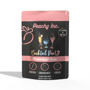 Peachy Inc. Cocktail Party Preworkout Pods pre workout probiotic osy beet juice essential