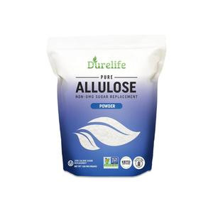Durelife Allulose sweetener, 100% Pure No Erythritol powdered Sugar Substitute, NON-GMO Project Verified, Keto Certified, OU kosher, No Fillers, Zero Calories sugar alternative