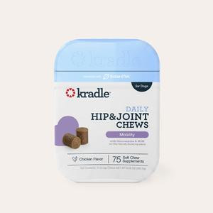 Kradle Daily Hip & Joint Chews for Dogs | Chicken Flavor, For Hip & Joint Heatlhcare Supplement
