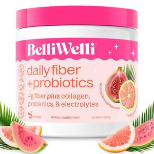 BelliWelli Daily Fiber + Probiotics + Collagen - Tropical Breeze