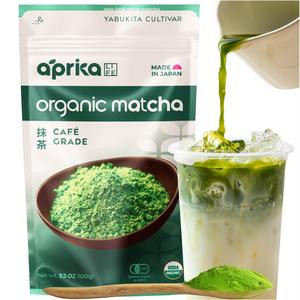 Aprika Life Organic Matcha Green Tea Powder from Japan - Sugar Free Beverage