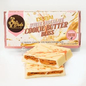 Viral Dubai White Chocolate Cookie Butter Bliss Crunchy Decadent Chocolate Bar Delight