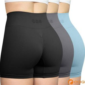 OQQ Women's 3 Piece Workout Shorts Seamless High Waist Butt Liftings Exercise Athletic Fitness