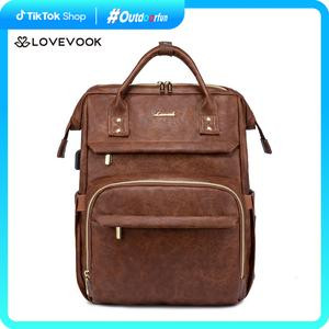 LOVEVOOK Outdoorfun Laptop Backpack with USB Port for Women - College, Business, Work, Teacher, Travel, School Backpack
