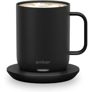 Ember Temperature Control Smart Mug 2, 10 Oz, App-Controlled Heated Mug with 80 Min Battery Life - Black Drink Drinkware Beverage Coffee