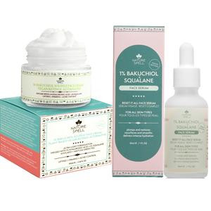 Bakuchiol Vegan Retinol Skincare Duo by Nature Spell - Bakuchiol Serum 30ml & Bakuchiol Moisturiser 100ml