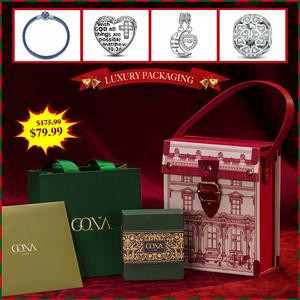 [1PC bracelet] "I Love You To The Moon & Back" GONA Jewerly Sterling Silver Charms Bracelet for your love