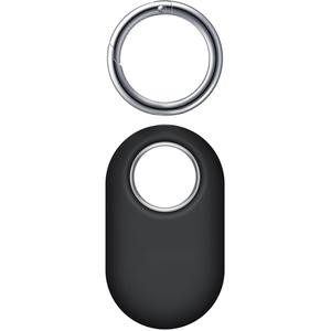 Samsung Galaxy SmartTag2 Silicone Case, GPS Tracker Holder, Tracking Device Protective Cover with Key Ring, Soft Touch, EF-PT560CBEGUS, Black