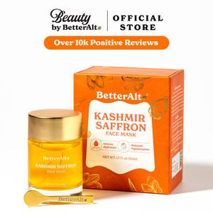 BetterAlt Daily Moisturizing Saffron Mask | With Niacinamide & Green Tea For Hydrating Skin | 50ml