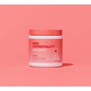 LSF Mood Boost Powder | Miss Congeniality Vanilla Blend | Supplement For Improved Mood, Balanced Hormones, Mental Clarity/Focus | KSM-66 Ashwagandha, Lion's Mane, No Sugar, Vegan, Gluten Free, Non-GMO