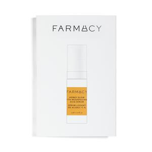 Farmacy Honey Glow 17% AHA & BHA Resurfacing Night Serum - Facial Serum with Hyaluronic Acid - Reduces Fine Lines & Pores - Trial Size