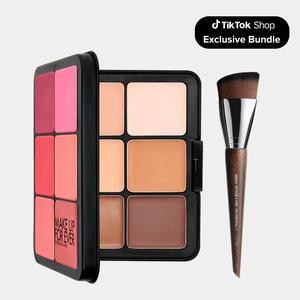 HD Skin Multiuse Palette and Brush Bundle - TikTok Exclusive Value Set