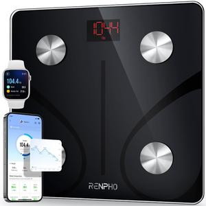 RENPHO Elis 1 Smart Body Scale with App Sync, Bluetooth Weight Scale Body Composition Monitor Health Analyzer Body Fat Monitor and BMI Calculation