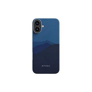 PITAKA iPhone 16 MagEZ Case - Star Peak Over Horizon Design - Ultra-Thin & Shockproof Protection with MagSafe Compatible Apple iPhone Cover