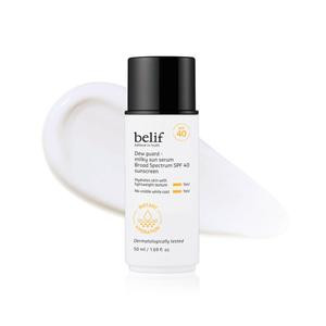 [belif Official] Dew Guard Milky Sun Serum SPF 40, Korean Skincare Hydrating Sunscreen Moisturzer, Lightweight & Non-Sticky with Niacinamide & Hyaluronic Acid