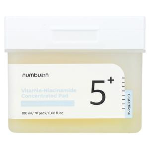Numbuzin No.5 Vitamin-Niacinamide Concentrated Pad , 70 Pads, 6.08 fl oz (180 ml)