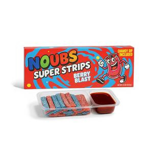 Noubs Super  Sour Strips + Chamoy Dip Snack Candy