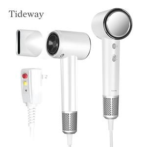 [Tideway Official Shop] High-speed Hair Dryer Titanium Edition blow dryer Brushless Motor & Ionic Technology  4 Temperature Settings Thermo Control Technology Ergonomic Design