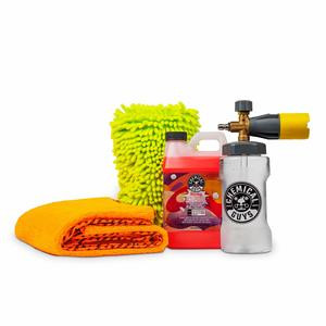 CHEMICAL GUYS Express Clean Foam Cannon & Snowball Soap Kit – High‑Foam Pressure Washer System with Sticky Snowball Ultra Snow Foam, Big Mouth Max Release Foam Cannon & Chenille Mitt for Scratch‑Free Deep Clean & Showroom Shine