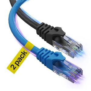Cat6 Ethernet Cable, 10 ft (2 Pack) LAN, UTP (3 Meters) Cat 6, RJ45, Network, Patch, Internet Cable