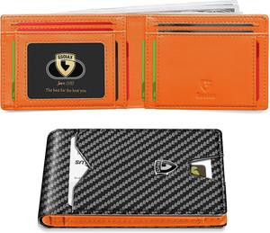 GSOIAX Men's Slim Wallet with RFID Blocking