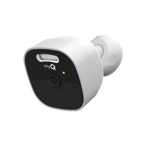 myQ Outdoor Battery Camera | 2K Camera, Color Night Vision, Spotlight, Motion Alerts, Live View with Two-Way Talk, Wireless, Weather-Resistant, Outdoor, White