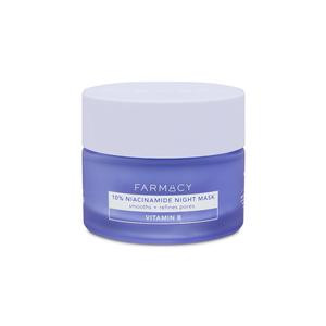 Farmacy 10% Niacinamide Facial Mask - Smoothing & Hydrating Skin Care Face Mask - Panthenol & Niacinamide Cream - Overnight Face Mask - 50 ml