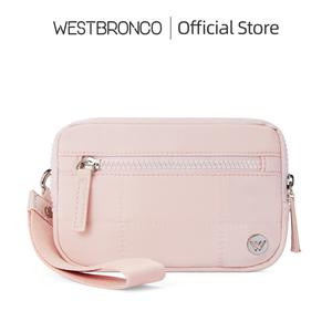 WESTBRONCO [Valentine's Day] Puffer Wristlet Wallets Gift for Women Nylon Quilted with 3 Zipper Purse for Credit Card Holder Phone with RFID Blocking