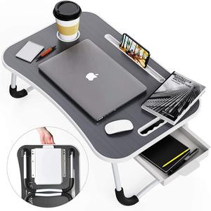 Lap Desk, Foldable Desk Bed Tray, Standing Desk, Laptop Desk, TV Tray Tables for Eating, Bed Table, Bed Desk, Breakfast Tray, Laptop Stand for Bed and Couch, Portable Desk for Dinner, Reading