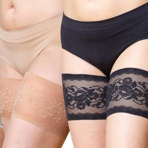 PEONY Thigh Bands By Bandelettes - BUNDLE Sexy Lace Thighs Protection Panties Spandex Womenswear Comfortable Day Dress