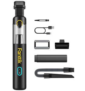 Fanttik Slim V8 Mate/V8 Apex Cordless Car Vacuum High Power, 12000Pa/30AW, RobustClean Mini Vacuum with Flexible Hose and Pet Brush, 2H Fast Charge, Portable Vacuum for Car Interior Home Cleaning