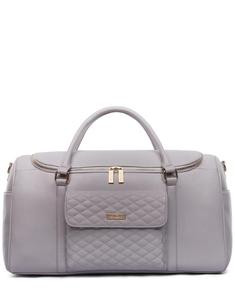 Monaco Travel Bag - Stone Grey, crafted with premium vegan leather