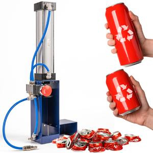 McKay Metal Air Powered Pneumatic Can Crusher | Heavy-Duty Cylinder Wall-Mounted Smasher for Aluminum Seltzer, Soda, Beer Cans and Bottles for Recycling, Eco-Friendly Gadgets for Home-8oz/12oz/16oz