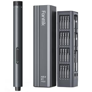 Fanttik E1 MAX 3.7V Mini Electric Screwdriver, Precision Electric Screwdriver, 50-in-1 Magnetic Bits, Max 3 N.m, Magnetic Storage, 5/32''Hex, Repair Tool Set for Phone Camera Laptop Watch