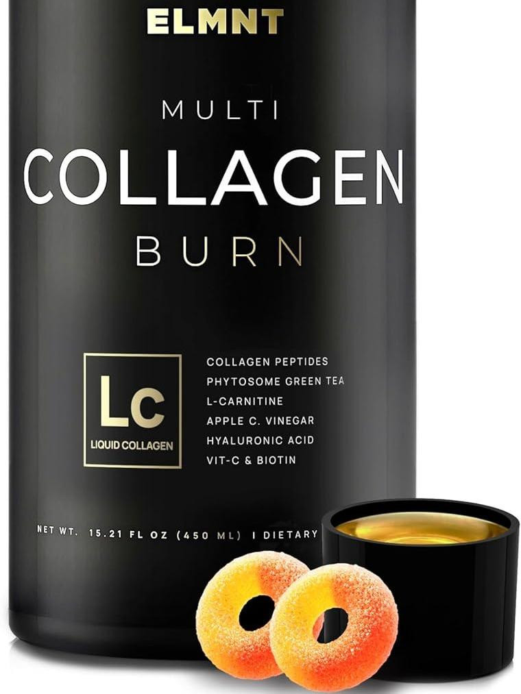 Premium Liquid Collagen for Women Beauty w. Hyaluronic Acid, L-Carnitine, Apple C Vinegar & Biotin - Ultra Pure Multi Collagen Protein Shot + Hair & Skin Liquid Vitamins - Colageno