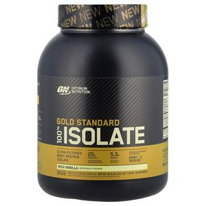 Optimum Nutrition Gold Standard® 100% Isolate, Rich Vanilla, 46.5 oz  (1.32 kg)