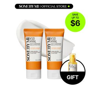 [SOME BY MI] V10 Hyal Air Fit Sunscreen SPF 50 1.69oz - Korean Centella Sunscreen - Reef Safe, No White Cast, No Eye Irritation - Korean Skin Care