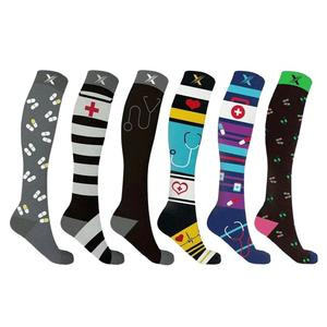 Medical Prints Knee High  Socks (6-Pairs)