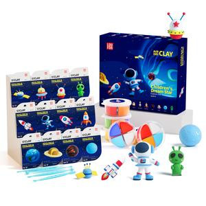 LOUFOR Air Dry Clay Kit (12 Boxes) - Space Trip - Soft & Ultra-Light Clay for Kids, DIY Craft Activity Set with Tools and Tutorials, Safe & Non-Toxic