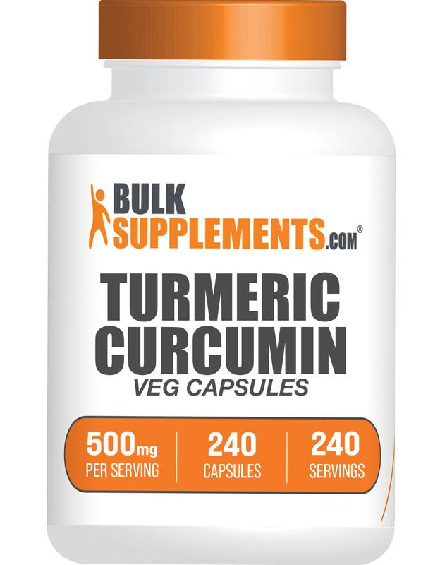 BulkSupplements.com Curcumin (Turmeric) Capsules - Natural Antioxidants - Dietary Supplements - 120-240 Capsules - 500mg-1000mg per Serving