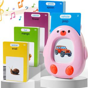 Interactive Talking Flash Cards - English Learning Set Toy for Kids Toddlers and Preschoolers