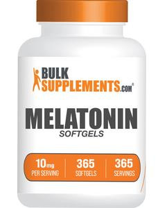 BulkSupplements Melatonin Softgels - Healthcare - Dietary Supplements - 120-365 Softgels - 1-10mg per Serving