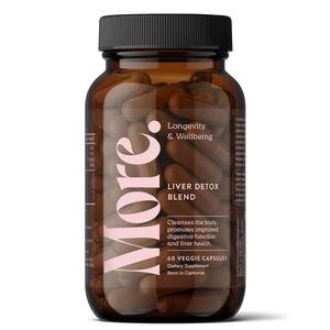 More. Longevity & Wellbeing Liver Detox Blend – Natural Detox & Cleanse Supplement – No Artificial Additives (60 Capsules)