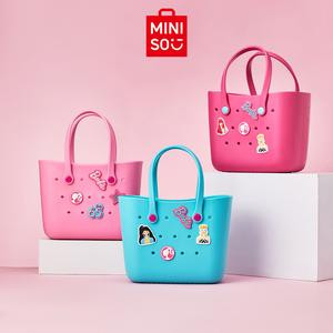 MINISO Barbie Sunlight Shining Series Lunch Box Bento Bag – Cute Cartoon Portable EVA Handbag, Perfect Gift for Girls Starting the New Semester!