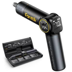 Fanttik Fold S1 APEX 3.7V Cordless Screwdriver, Electric Screwdriver, Screen Interaction, Pivot Handle, High/Low RPM Options, Max 7N.m, 20 Bits, 1/4''Hex, Ideas DIY Tool - Deluxe Edition