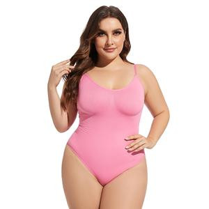 SHAPER FLEX Women's Thong Shapewear Bodysuit, Tummy Control Body Shaper, Thong Shapewear for Women, Seamless Shaping Thong Panties (Pink, 3XL)