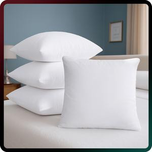 Utopia Bedding White Soft Throw Pillows - 4 Pack Durable Memory Foam for Bed & Couch - Brushed Fabric Breathable Comfortable Sofa Pillows